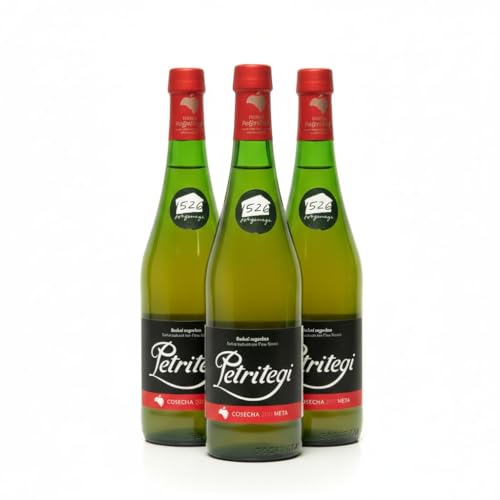 Petritegi D.O. – Sidra Natural del País Vasco 100% Manzanas Autóctonas | Denominación de Origen Euskal Sagardoa | Medalla de Oro Sagardo Forum 2019 | 6% vol (Pack_3)