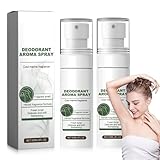 60ml Antitranspirant Deodorant Spray, Langanhaltender Schutz gegen übermäßiges Schwitzen, Hyperhidrose-Behandlung für Achseln & Gesicht, Pumpspray für Männer & Frauen, Geruchs- & Nässeschutz
