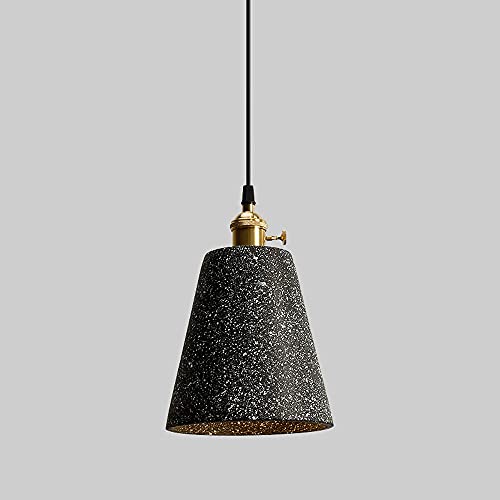 Abat-jour en cuivre et ciment NAMFHZW pour ampoule E27 suspension bar