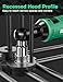 KIMO Cordless Electric Ratchet Wrench Set, 40Ft-lbs, 400RPM Cordless Ratchet Wrench 3/8