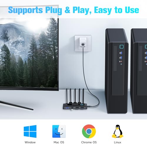 Rshtech A301 Kvm Switch, Rshtech Usb Switch With 4K@60Hz Hdmi And 4 Usb 3.0 Ports thumb #4