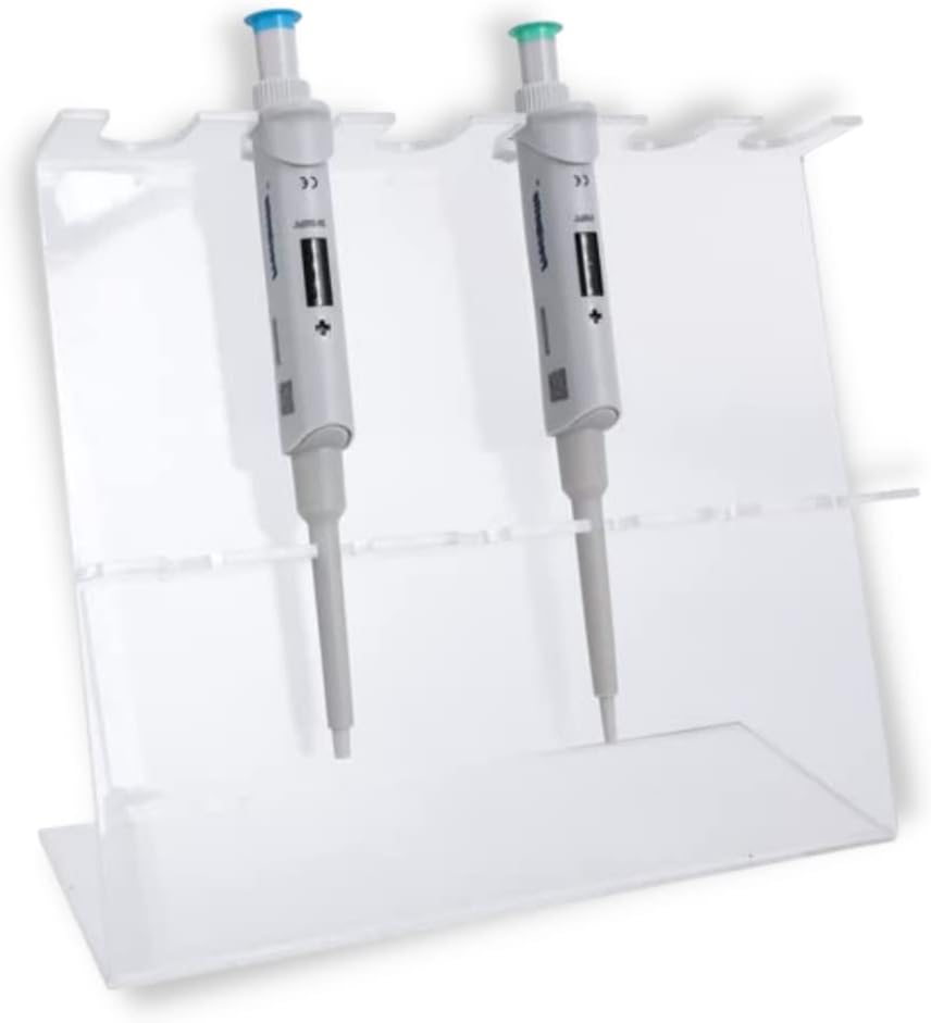 VMC Transparent Color Pipette Stand for Micro pipette for 5 Pipette