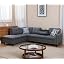 Dark Gray,fabric,facing Left Chaise