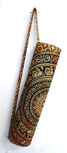 Indian Craft Yoga Mat Carrier Bag w/Shoulder Strap