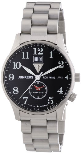 Preisvergleich Produktbild Junkers Herren-Armbanduhr XL Iron Annie JU52 Analog Quarz Edelstahl 6640M2