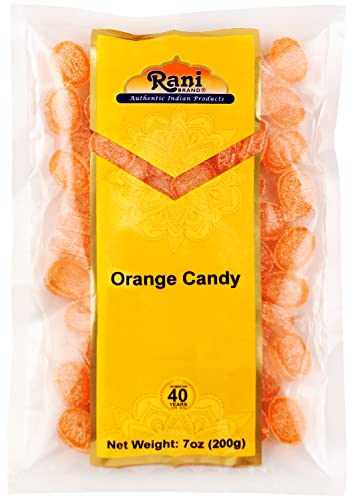 Rani Orange Candy 7oz (200g) ~ Indian Tasty Treats | Vegan | Gluten Friendly | NON-GMO | Indian Origin