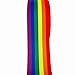 25 Yards Gay Pride Rainbow Stripe Single Side Printed 1 Inch White Grosgrain Ribbon For LGBTQ