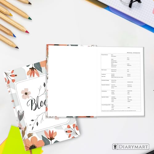 Image of Hard Bound Notebook for Girls & Women | A5 Ruled Journal | 192 Pages | 80 GSM Premium Paper | Designer Laminated Cover | Ribbon Bookmark | Notebook for School, College, Office, Journaling & Note Taking (DM4001)