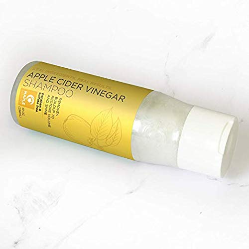 Vegan Apple Cider Vinegar Shampoo - Clarifying Shampoo for Build Up with Argan Oil Keratin Jojoba Oil and Rosemary Essential Oil for Hair - Sulfate Free Shampoo for Dry Hair and Dry Scalp Treatment