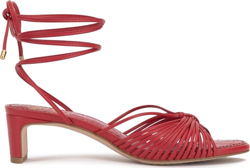 Image of Vince Camuto Lory Ankle Wrap Kitten Heel Sandals | Party Sandals