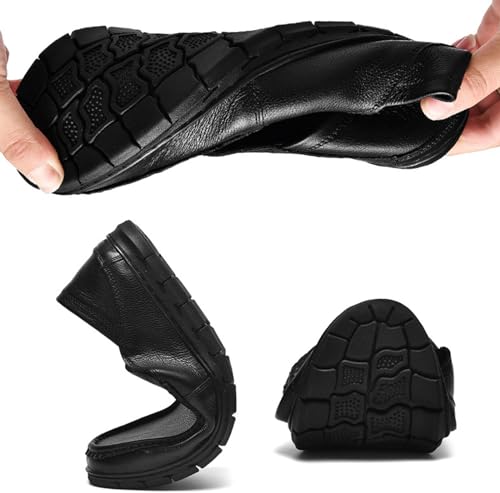 Men's Leather Slip-On Loafers Comfortable Non Slip Leather Shoes for Business Attire Lightweight Classic Fashion Breathable Driving Loafers3