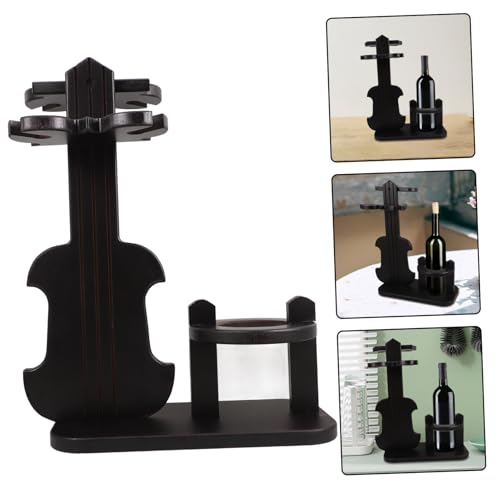 Soporte para botellas de vino de madera para encimera miniatura 7