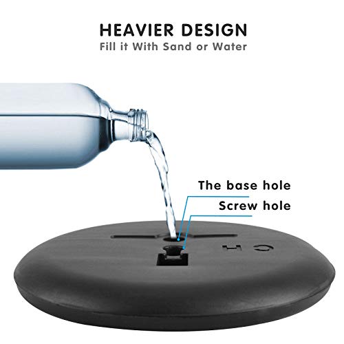 ZEGNEER Adjustable Sign Holder Stand, Sign Stand with Base, Floor Sign for Display/Poster/Business/Shows/Restaurant/Store, Snap Open Frame, Aluminum, Sliver (8.5" x 11")