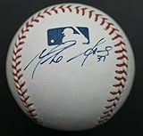 Mike Adams Padres Rangers Phillies Autographed MLB Selig Signed Baseball - NFL Autographed Miscellaneous Items