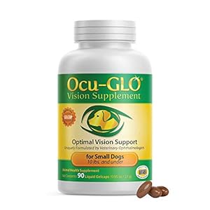 Ocu-GLO Canine Vision Supplement for Small Dogs 10 lb and Under-90 Liquid Gel Caps