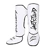 ASTSTAND-Shin-Guards-Sporting-Goods-Kickboxing-Martial-Arts-Muay-Thai-MMA-Armour ASTSTAND Shin Guards Sporting Goods, Kickboxing Martial Arts Muay Thai MMA Armour (White,L)