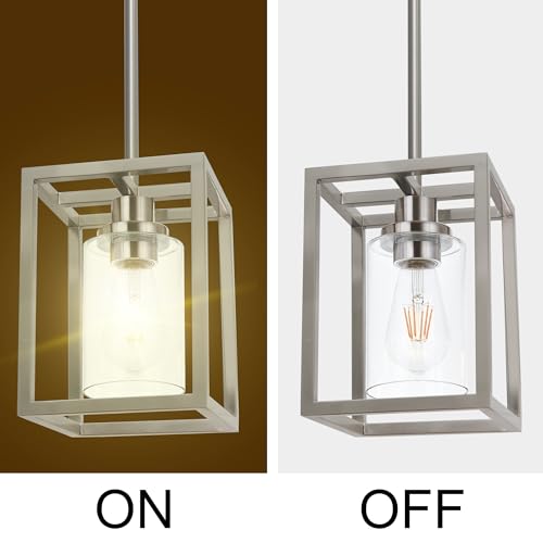 Image of MELUCEE 2 Pack Modern Pendant Light Fixtures for Kitchen Island