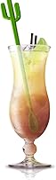 Vista 2 de FOYARA Novedosas cucharas para mezclar bebidas con forma de cactus, varillas para mezclar bebidas para fiestas, 8.2 pulgadas, cucharaditas de café