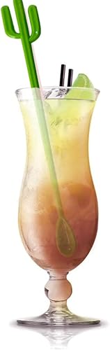 Miniatura 2 de FOYARA Novedosas cucharas para mezclar bebidas con forma de cactus, varillas para mezclar bebidas para fiestas, 8.2 pulgadas, cucharaditas de café,