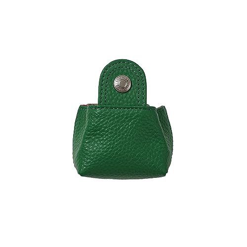 Image of Cockatoo Genuine Leather Coin Pouch Change Holder, Mini Snap Pocket Wallet for Men Women (Hills, Small)