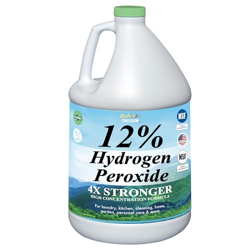 Nature's Freedom 12% Hydrogen Peroxide, Food Grade H2O2 and Purified Water Only, NSF Listed...