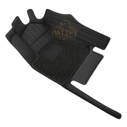 Image of 9D Car Floor Mat for Maruti E Vitara EV 26 | Black | Waterproof | Anti-Slip | Luxury Premium Leather Car Mat | Full Coverage | All Weather | Custom Fitted Mats