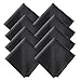 Produktbild 8-Teiliges Brillenputztuch-Mikrofasertücher Brillenputztuch Mikrofaser für Mobiltelefone Tablet Laptop Kameralinsen HD-Bildschirme 20x20cm_SML, schwarz
