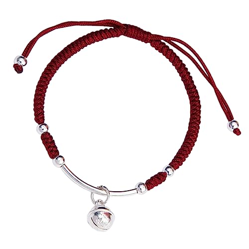 Bracelet tressé avec clochette vintage en cordon réglable YSJNGF