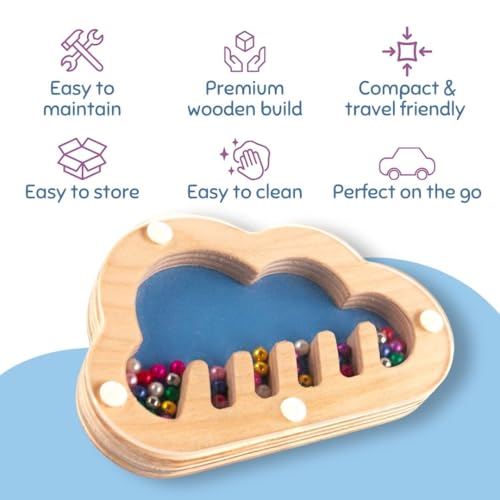 Image of Cots and Cuddles 1pc Wooden Animal Rattle Toy for Babies & Toddlers | Safe & Engaging Sensory Play Toy (Koala)