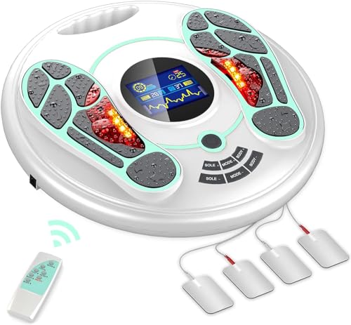 Creliver Foot Circulation Machine, Foot Massagers for Pain and Circulation with EMS & TENS, Relieves Aches & Pains in Legs and Feet, Arthritis Shoulder Periarthritis, Improve Blood Circulation, Green