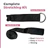 Leg Stretching Strap – Adjustable Ballet Stretch Strap with Door Anchor to Improve Flexibility, Easy to Install Flexibility Equipment Stretching Trainer for Ballet, Dance, Yoga, Gymnastics or Cheer