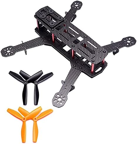 CALALEIE Full Carbon FPV Drone Frame Drone 250 Quadcopter Frame Set Qav250 Is Suitable for FPV Machine Parts 250 mm Quadcopter Frame m Mounting parts toy accessories (Color : Black)