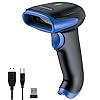 Symcode Wireless Bluetooth Barcode Scanner,3-in-1 Bluetooth & USB Wired & 2.4G Wireless Barcode Reader Scanner 2D 1D QR Code Automatic Fast Precise Bar Code Scanner for Phone Laptop Tablet