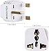 Produktbild Incutex 2X universal Reiseadapter Travel Adapter Internationaler Stecker universal zu UK 3 PIN, weiß