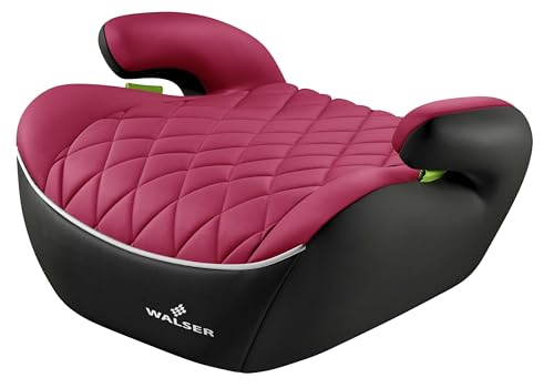 WALSER Premium seggiolino auto per bambini, seggiolino auto Andy 125-150 cm, seggiolino auto per bambini ultima norma 2024 ECE R 129 nero/rosa