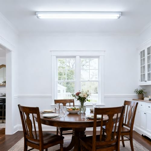 Image of 16-Pack Fluorescent Light Bulbs Replacement 4FT, T8 LED Bulbs 4 Foot Type A+B, 24W (65W Equivalent) 3200LM, 6000K Daylight White, 48 Inch Tube, F32T8 or F40T12 LED Replacement, Non-Dimmable