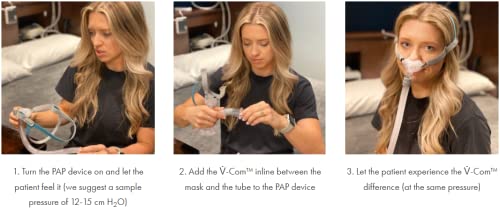 Image of Bleep SleepRes V-Com Inspiratory Comfort Device | Reduces Airflow Discomfort | Helps New Pap Users Acclimate | Quick & Easy Installation | Single Patient Use Accessory