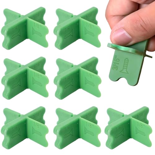 Deck Spacer Tools - 4 Thicknesses (1/16', 1/8', 3/16', 1/4'),Deck Blocks for Precise Deck Board Spacing (8)