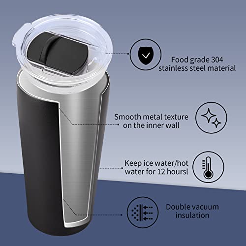 Instome 18Oz Music Speaker Tumbler,Double Walled Music Tumbler Cup With Straw And Lid,Speaker Tumbler Cup With Detachable Led Light For Christmas,Mother's Day,Father's Day Gift #TOP3