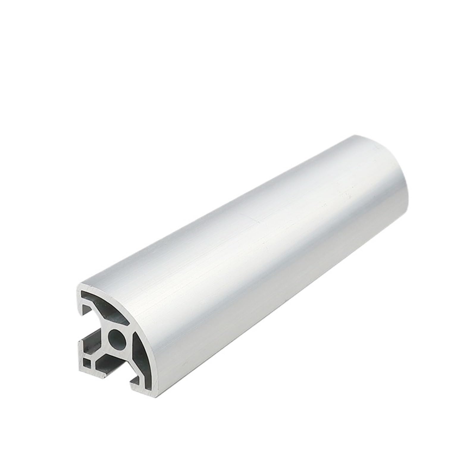 Profilé aluminium 3030R-8 argenté de 450mm pour rail de guidage linéaire courbe quart de rond