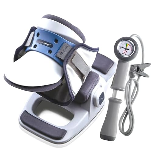 DDS Cervitrac - Cervical Traction Collar - Large (14.5"-17.5") (Pneumatic Air Neck Pain Relief for Pinched Nerves, Herniated Discs, Degenerative Discs, Sciatica, Whiplash, Stenosis, Stiff Neck)