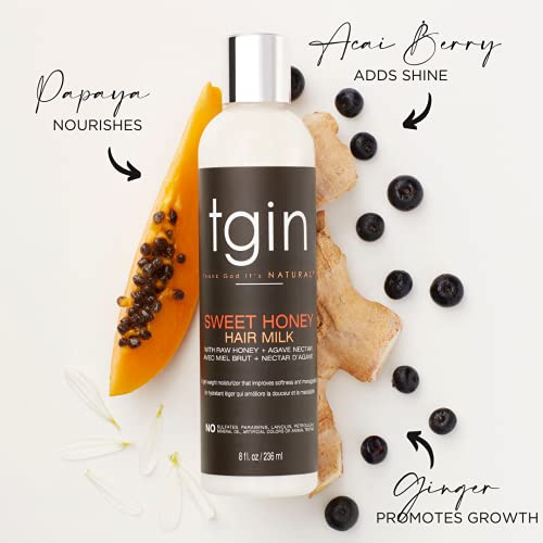 Tgin Sweet Honey Hair Milk And Moisturizer For Natural Hair - Dry Hair - Curly Hair - Damaged Hair - 8 Oz #TOP1