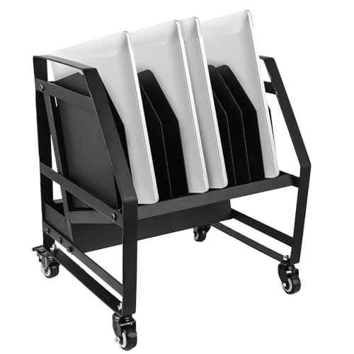 Laptop Charging Cart, Chromebook Cart,10 Device Mobile Open Charging Carts for iPads and Chromebooks and Laptop Computer