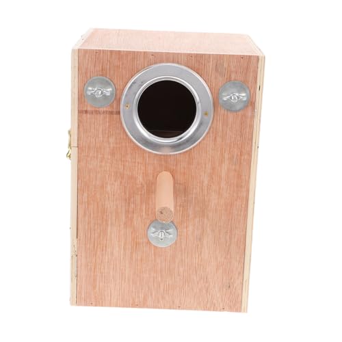 Toyvian ??繁殖巣 木製外掛けデザイン な止まり木付き 鳥かごスペース節約 インコ セキセイインコ ラブバード向け繁殖箱