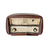 radio vecchia signora  Radio Vintage retrò Vecchia Resina Decorazioni per La Casa Scrivania Modello Antico Figurine Salvadanaio Scatola Lunghezza Ornamento Radio Antico Vecchia Design di qualità Professionale