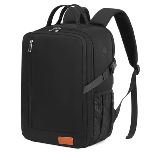 Lossga Mochila Viaje Cabina Avion 40x20x25 para Ryanair Maleta Cabina Ryanair 40x20x25 Travel Backpack Equipaje de Mano Bolsa Viaje Cabin Bag Mujer Hombre, Negra