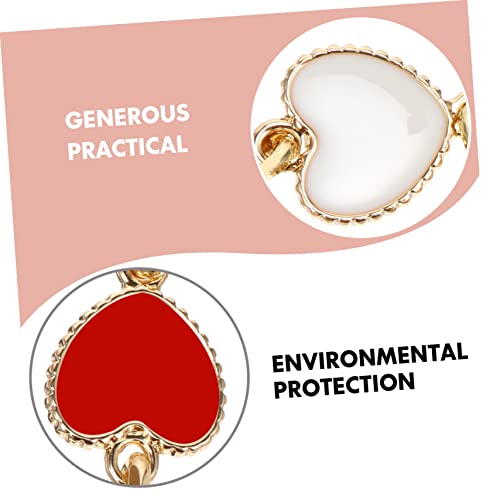 STOBOK 1pc Bag Extension Chain Metal Wallets for Women Red Wallet Clutch Wallet for Women Crossbody Red Purses Crossbody Tote Bag Post Head Buttons Strap Miss Bag Chain Alloy4