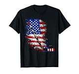 Hockey American Flag 4th of July T-Shirt