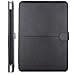 MOSISO Compatible with MacBook Air 13 inch Case A1369 A1466 Older Version 2010-2017 Release, PU Leather Case Portfolio Protective Stand Cover Sleeve, Black