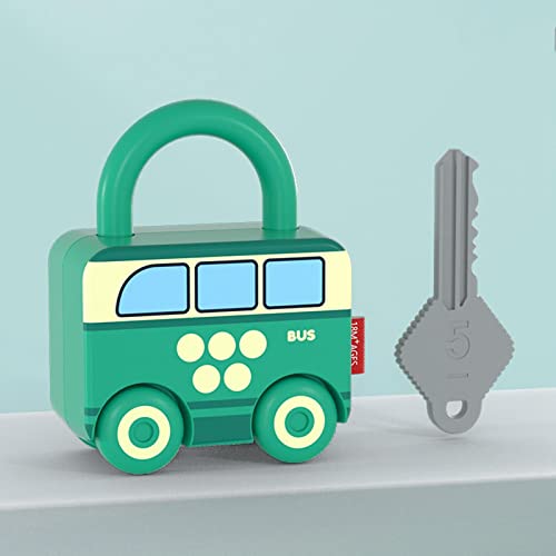 Image of Lock and Key Car Toy Practical Skill Matching Toys for Preschool Children Nus